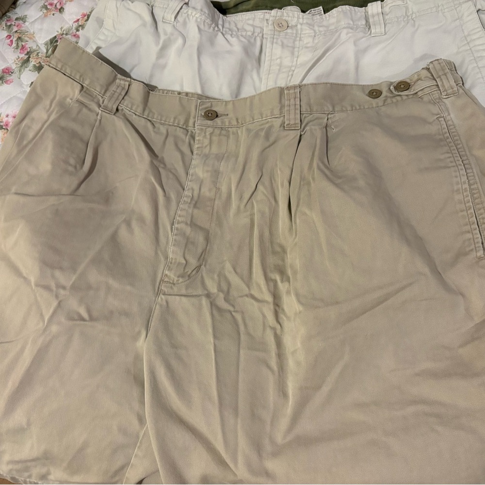 Men's Khaki Shorts plus second pair beige cotton